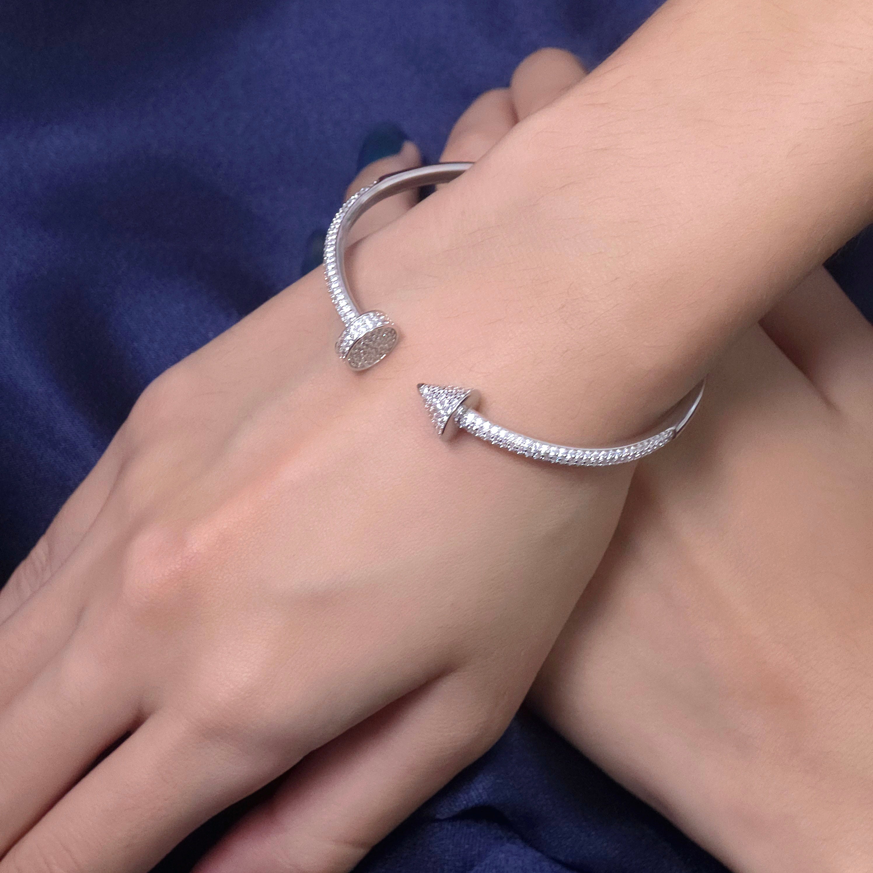 Silver Open Arrowhead Bracelet