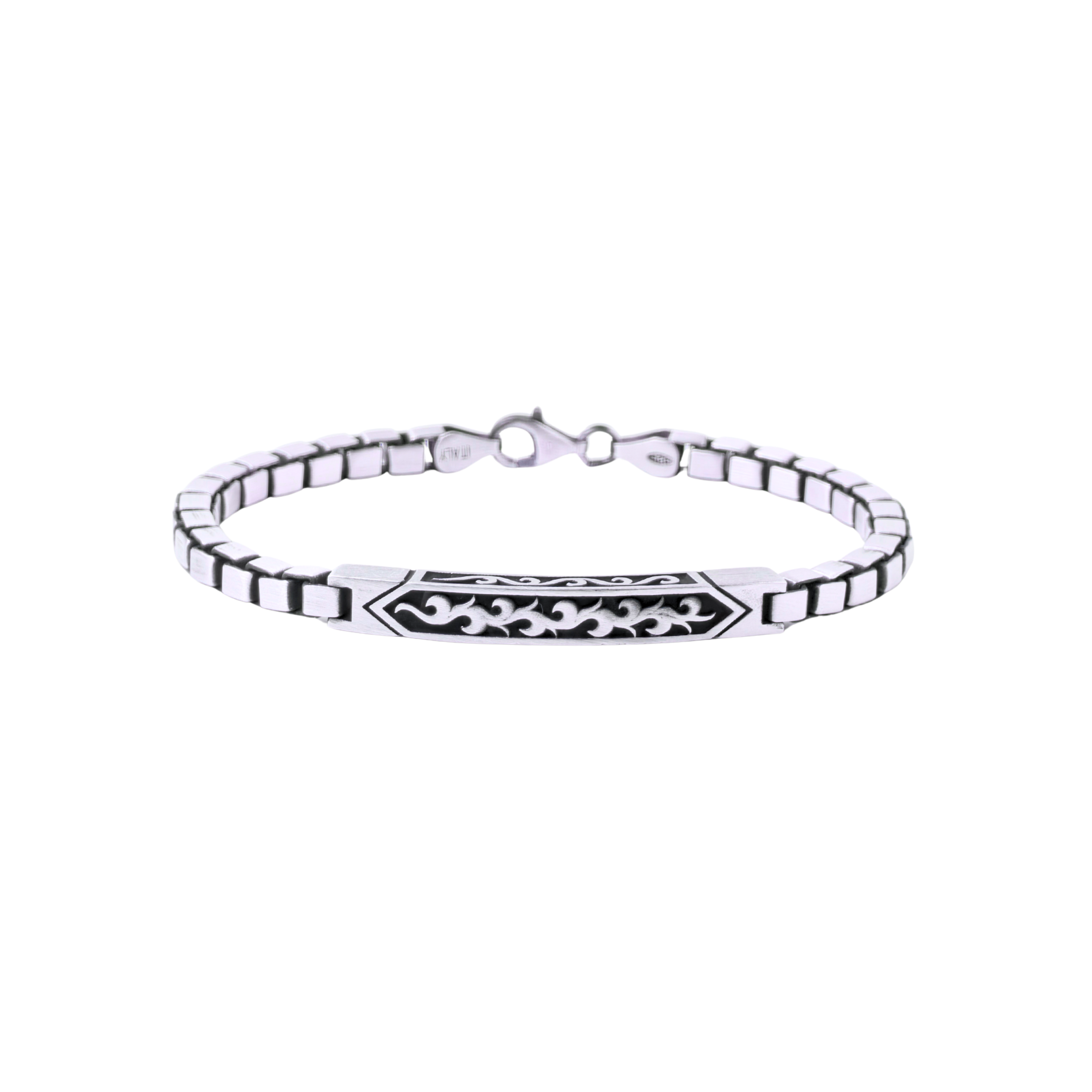 Alpha Silver Bracelet For Him