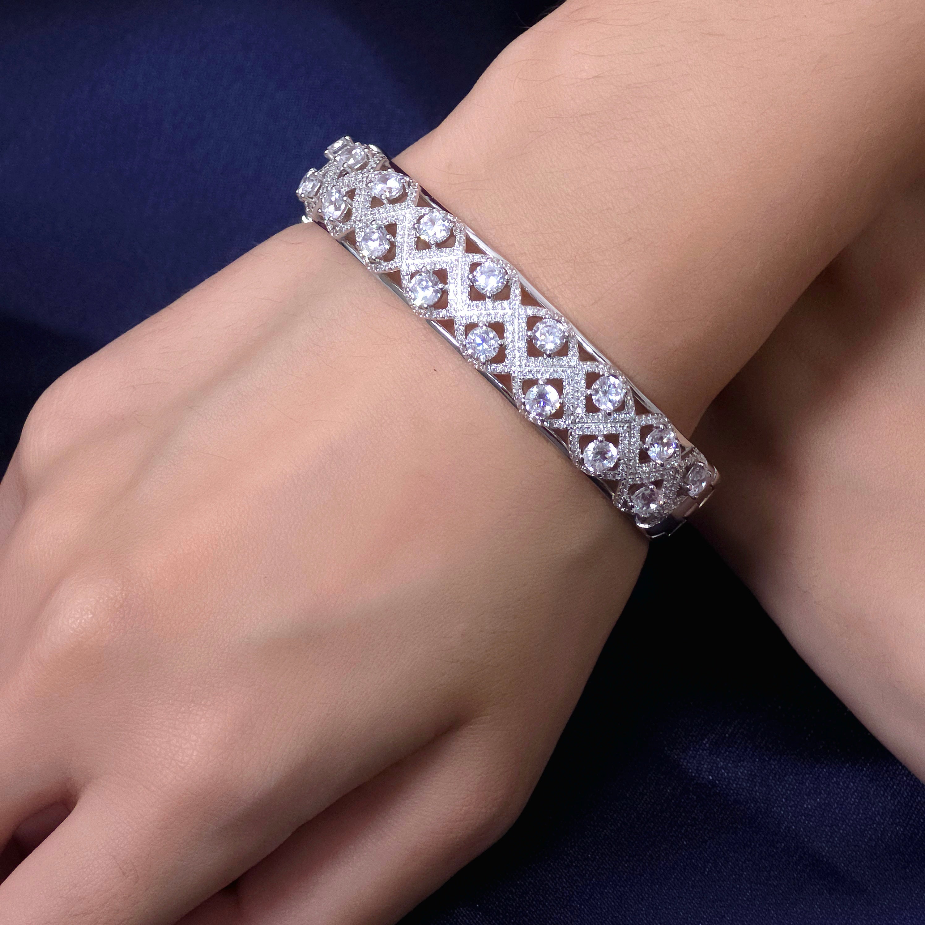 Silver Crystal Luxe Bracelet