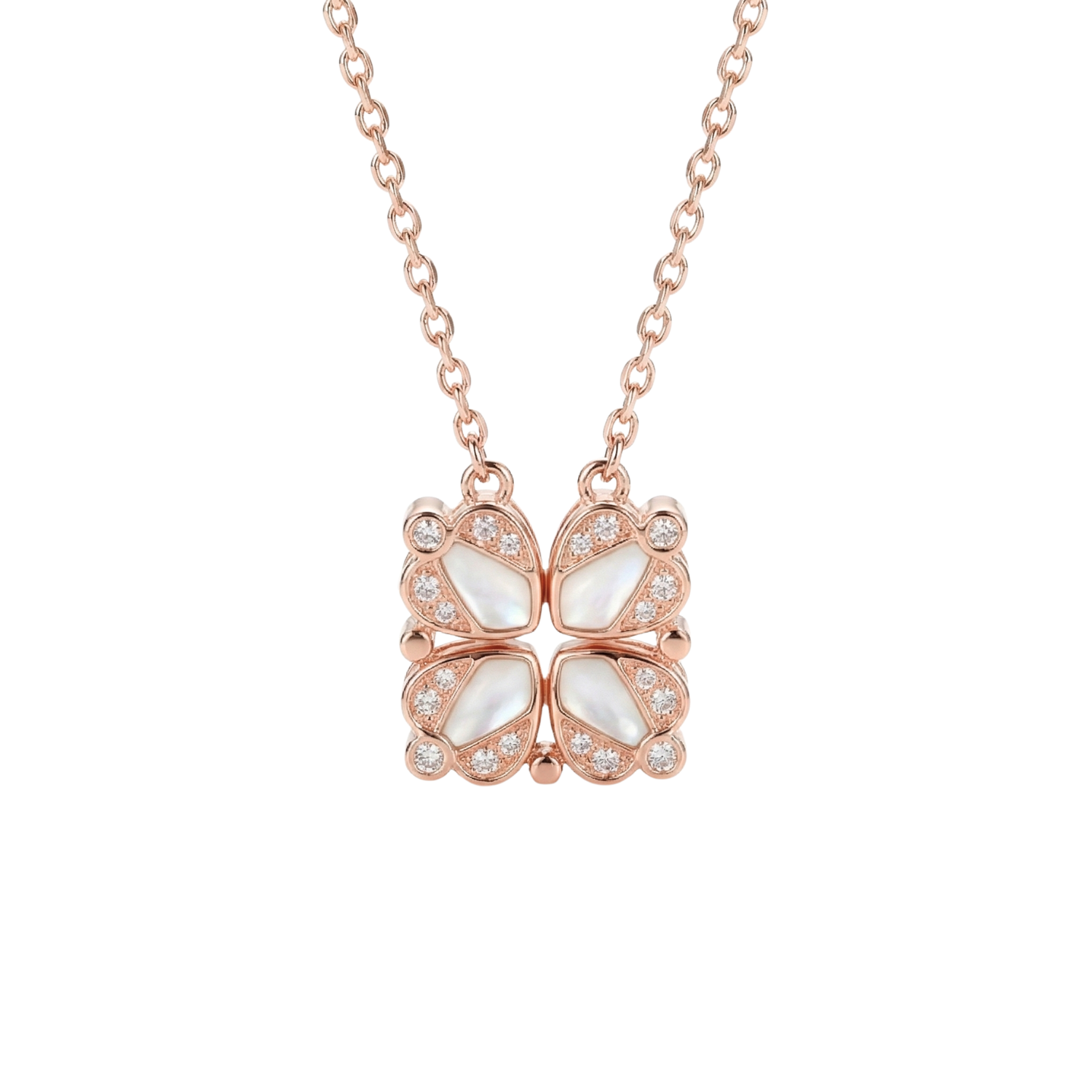 Rose Gold Heart Convertible Necklace