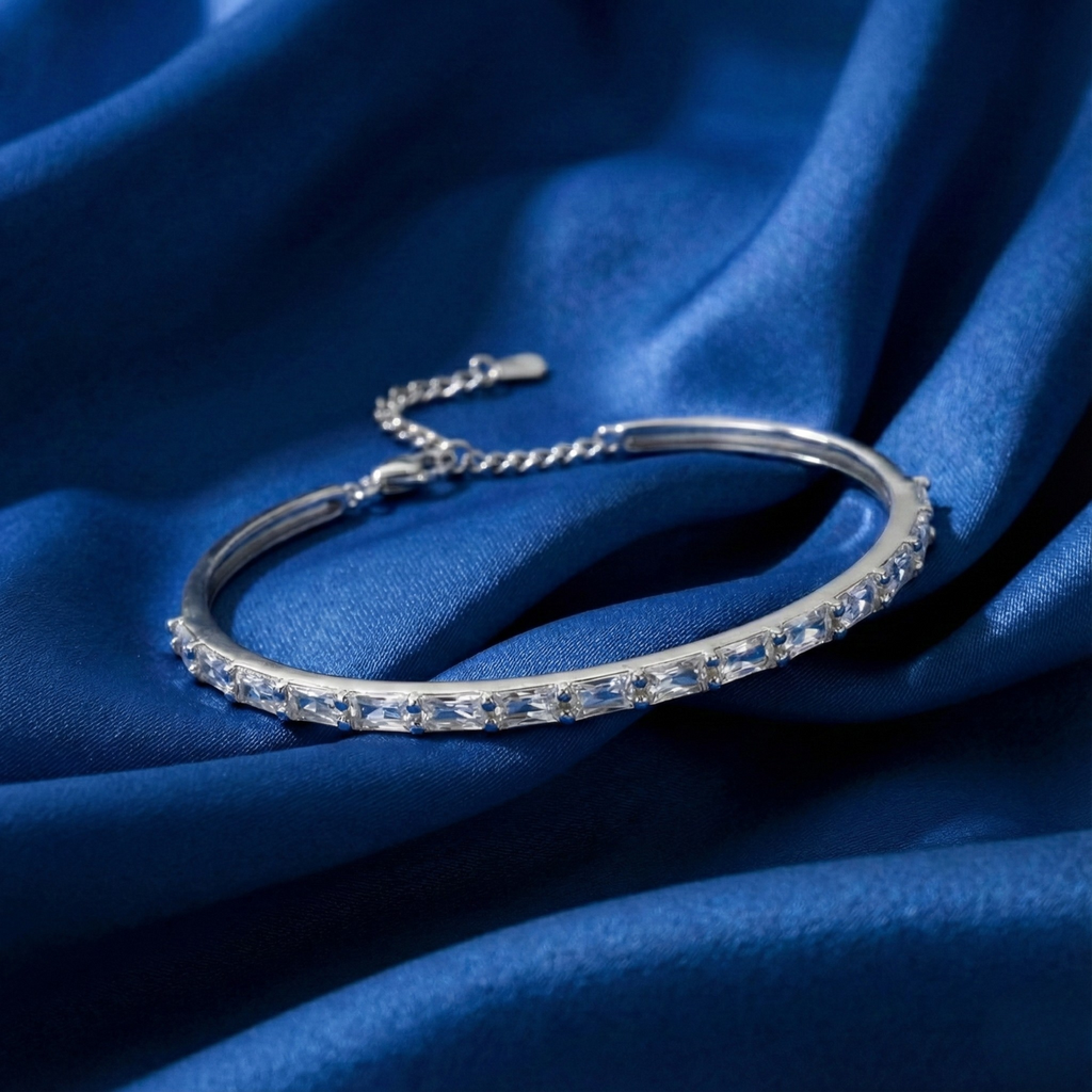 Classic Silver Studded Bracelet