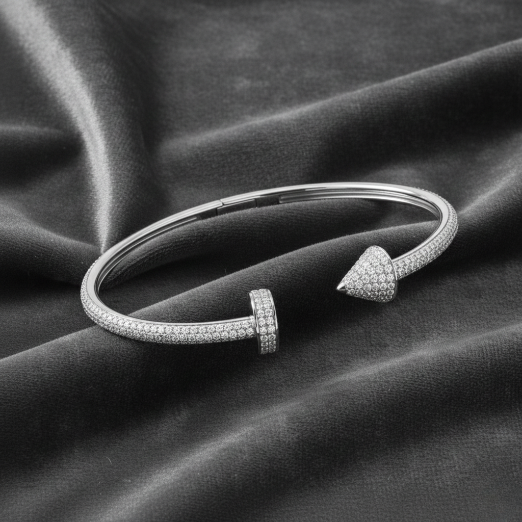 Silver Open Arrowhead Bracelet