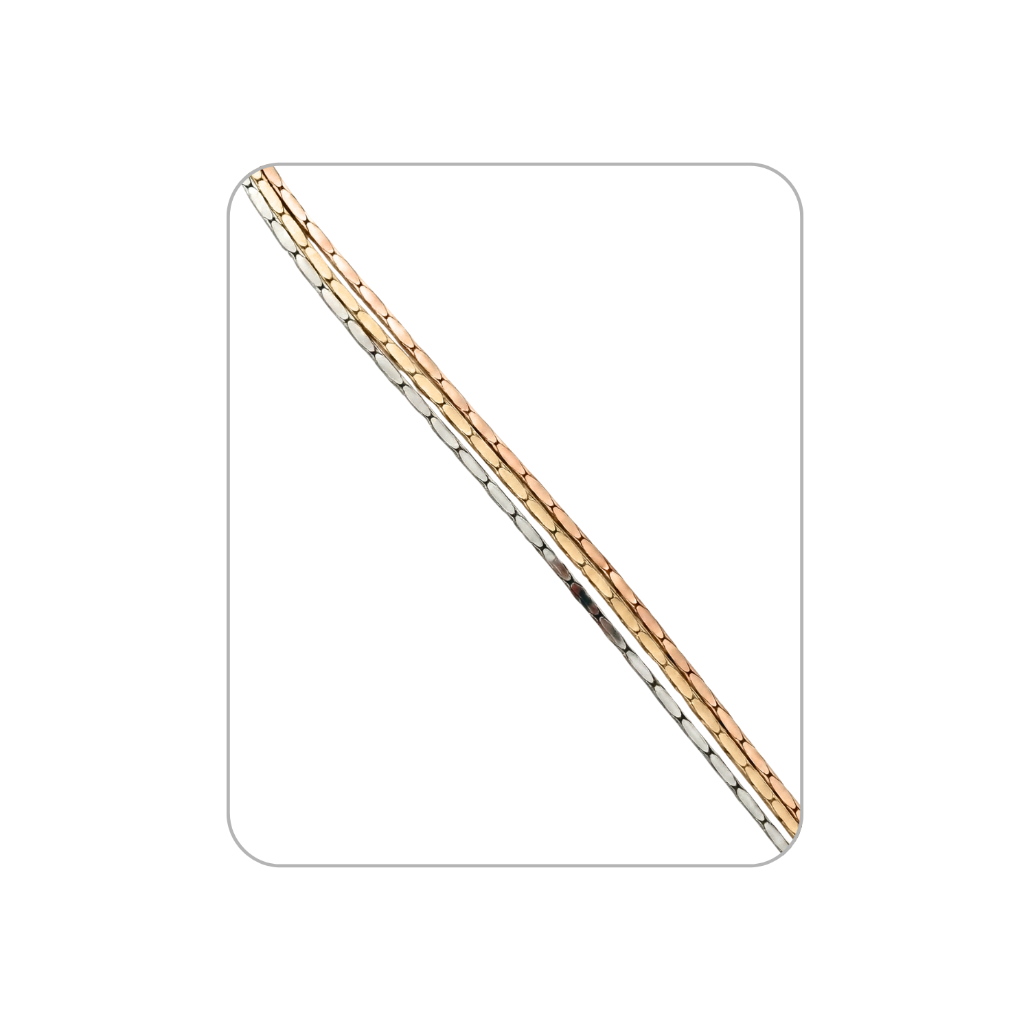 Three-tone Layered Necklace