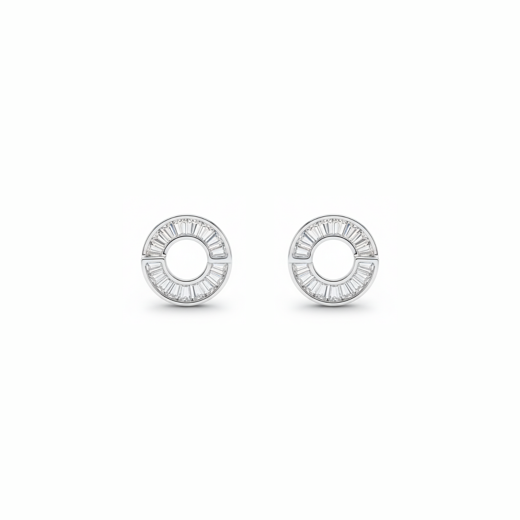 Silver Dreamy Stud Earrings