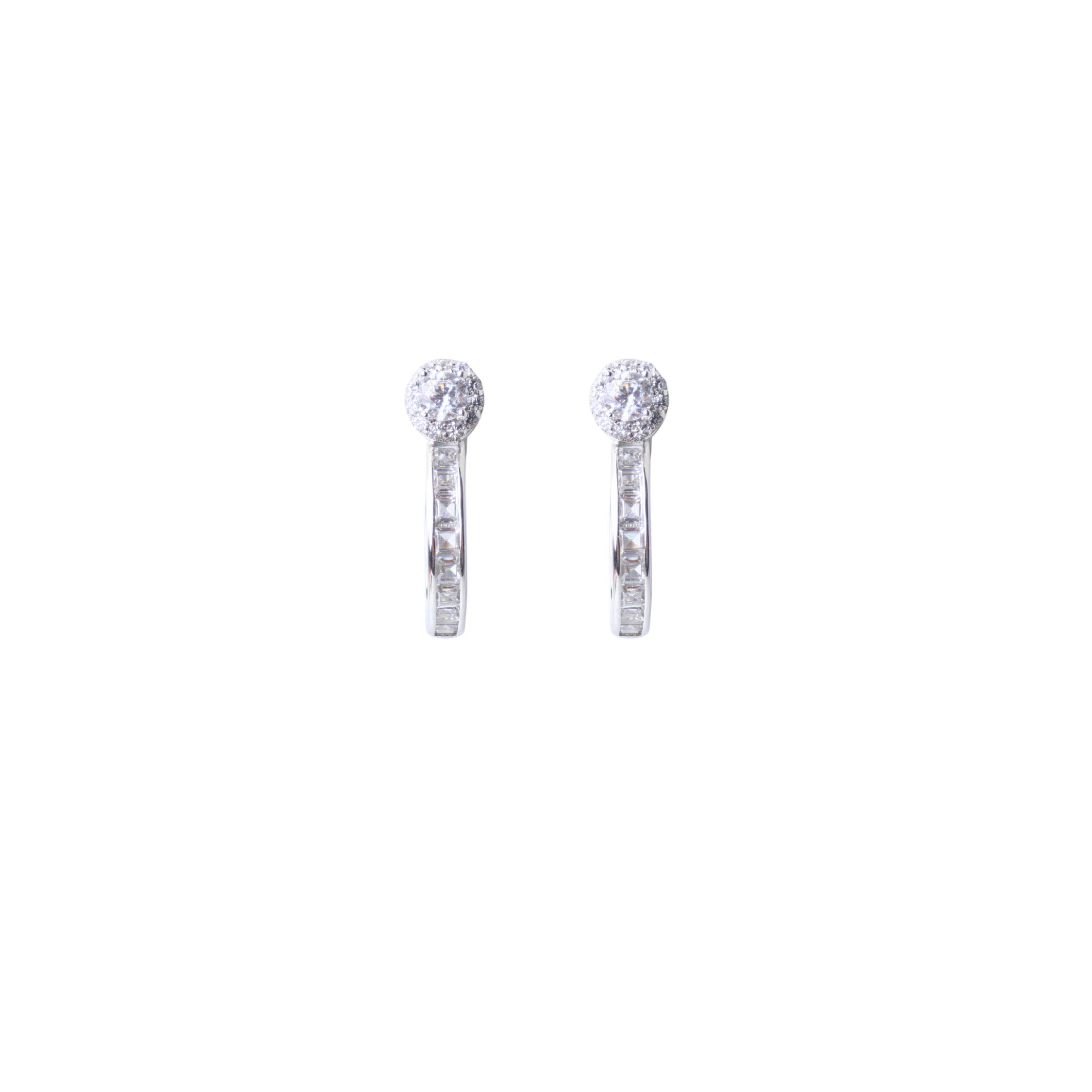 Silver Grace Hoop Earrings