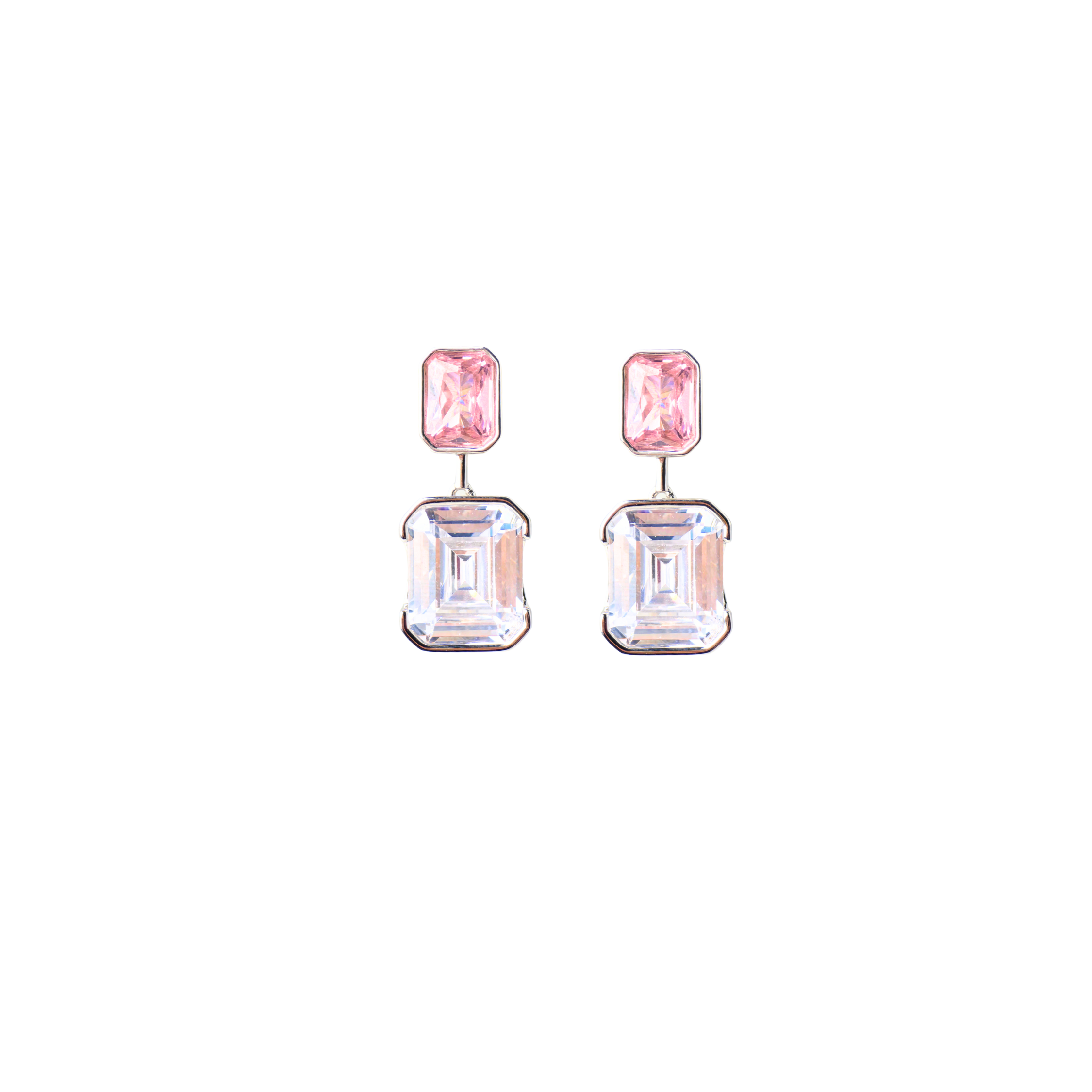 Pink Twin Earrings