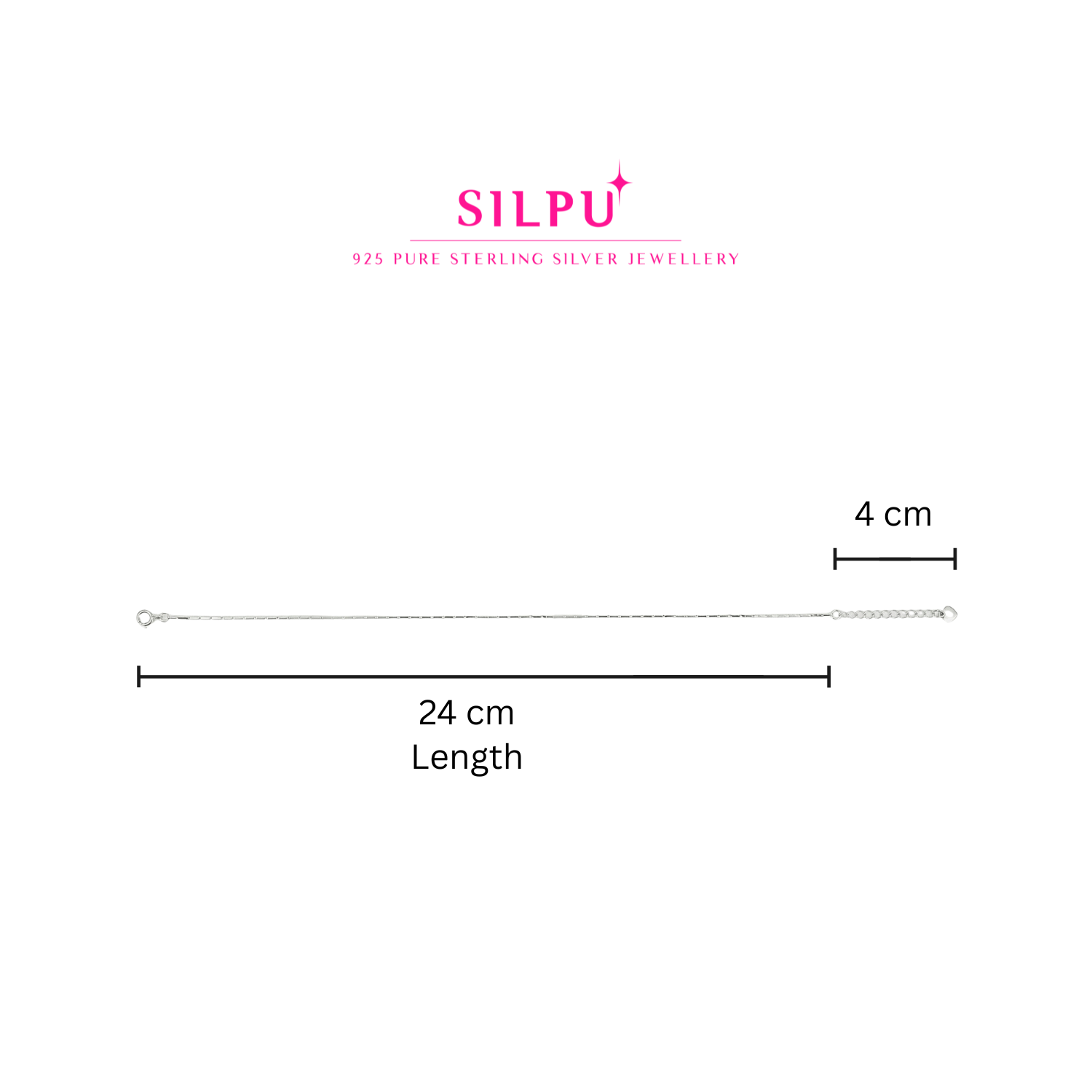 Silver Classy Anklet