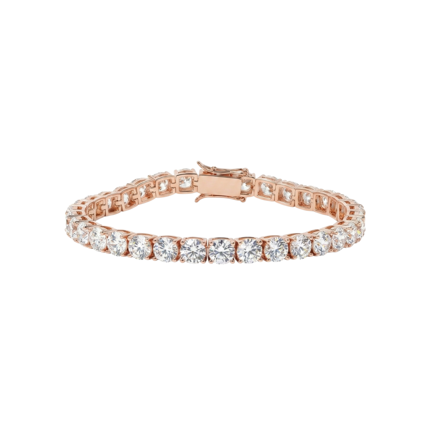 Rose Gold Zircon Tennis Bracelet