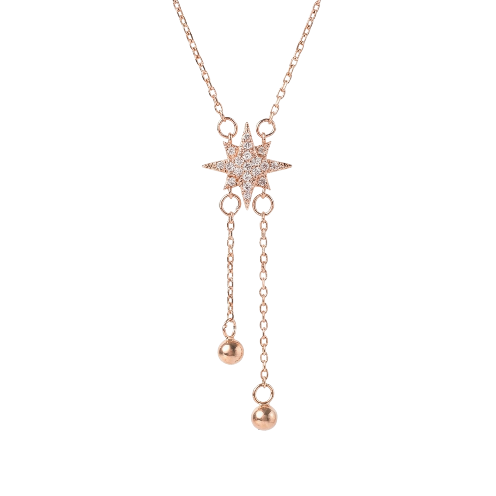 Rose Gold Star Shine Necklace