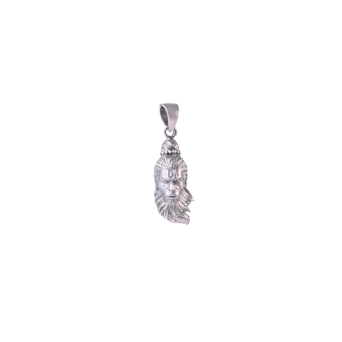 Anjaneya Hanuman Silver Pendant For Him