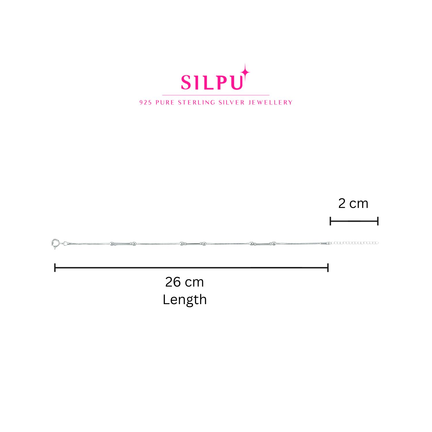 Silver Timeless Anklet