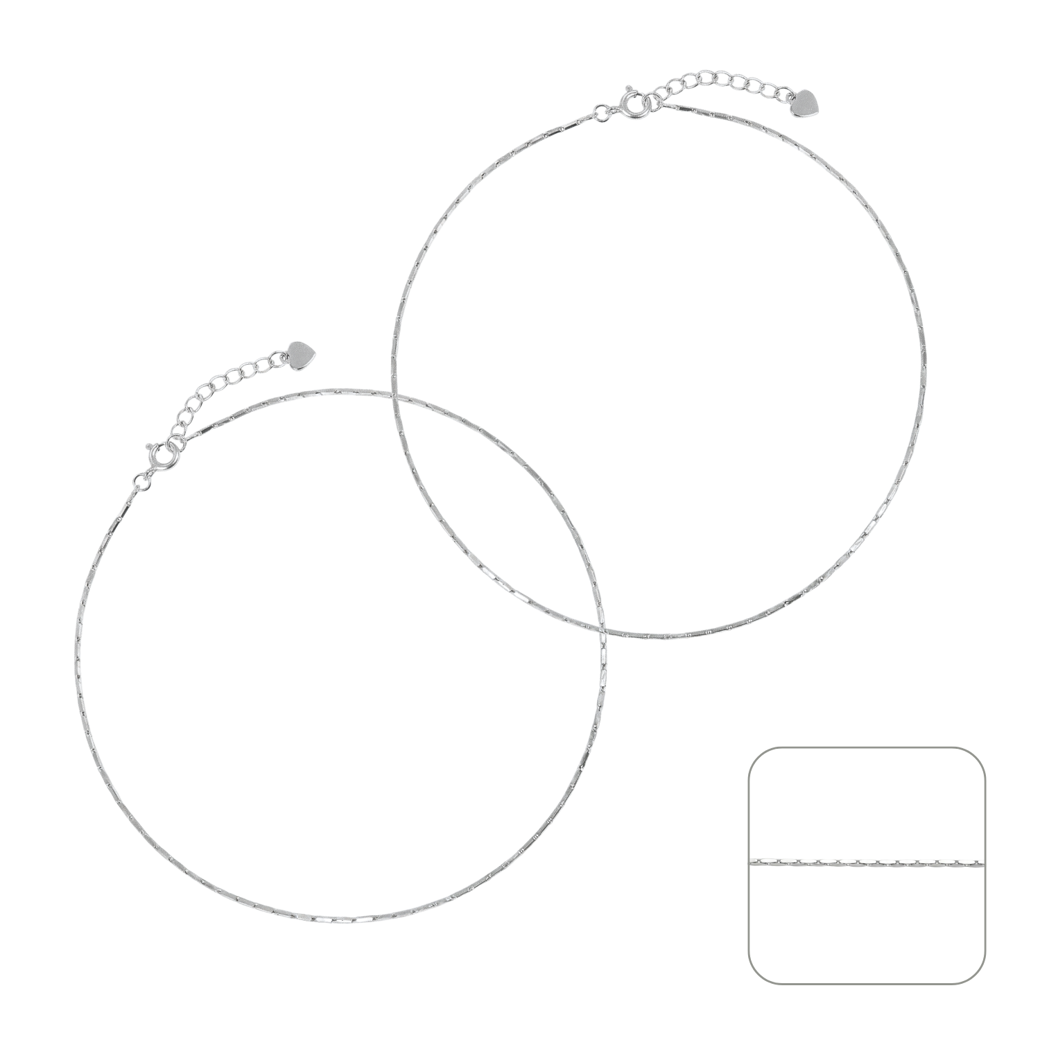 Silver Classy Anklet