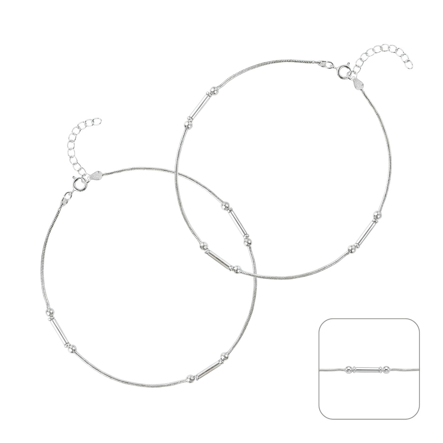 Silver Timeless Anklet